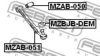 FEBEST MZAB-050 Control Arm-/Trailing Arm Bush